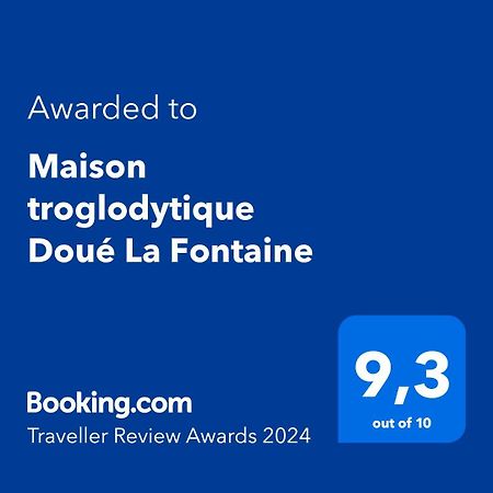 Maison Troglodytique Doue La Fontaine Exteriör bild
