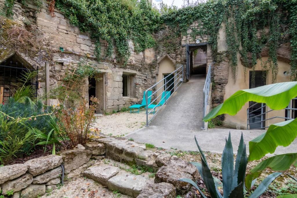 Maison Troglodytique Doue La Fontaine Exteriör bild