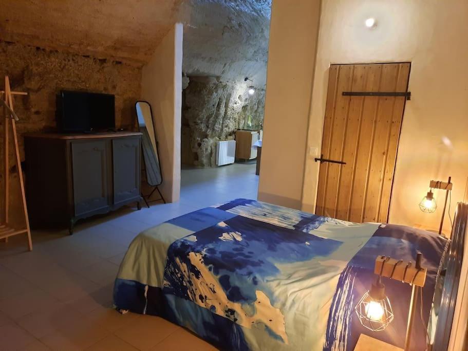 Maison Troglodytique Doue La Fontaine Exteriör bild