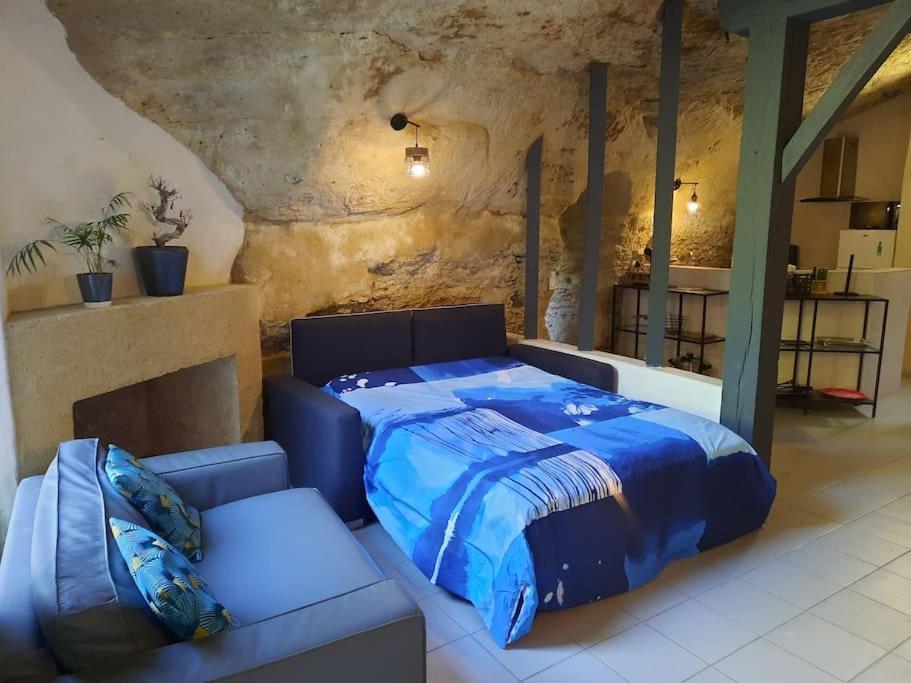 Maison Troglodytique Doue La Fontaine Exteriör bild